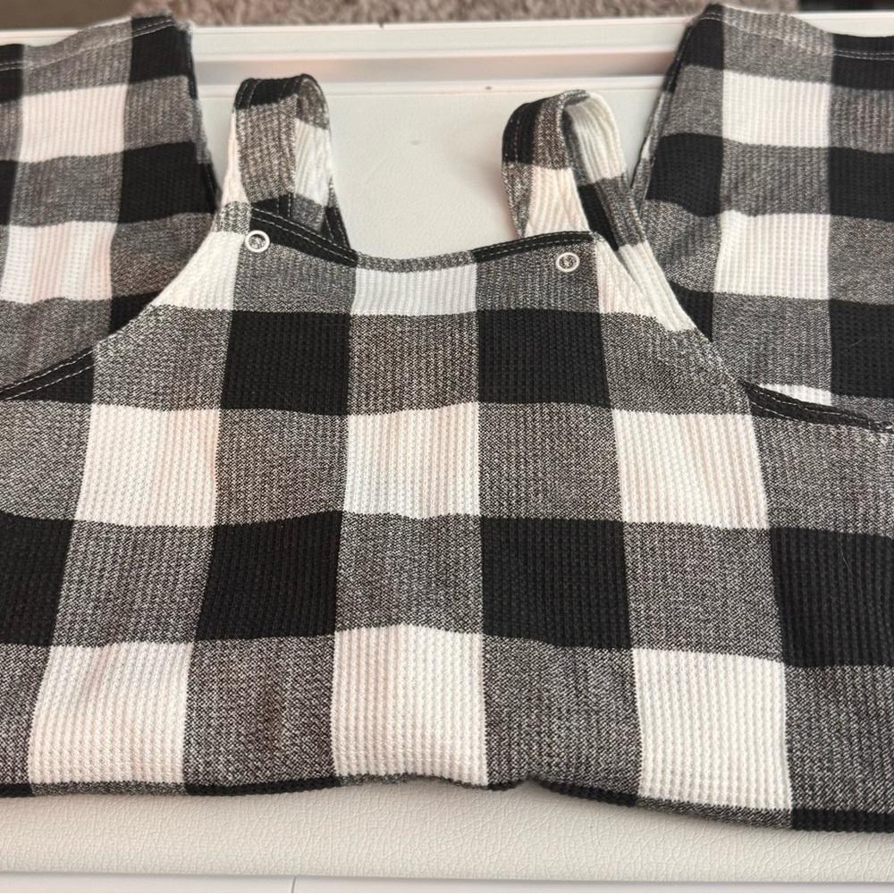 NWT Tullabee bamboo waffle knit overalls